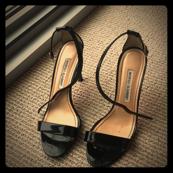 Manolo Blahnik black sandals - Picture 1 of 3
